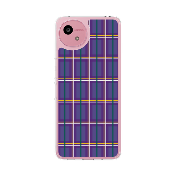 スリムプロテクションケース［ Tartan Check - Purple ］