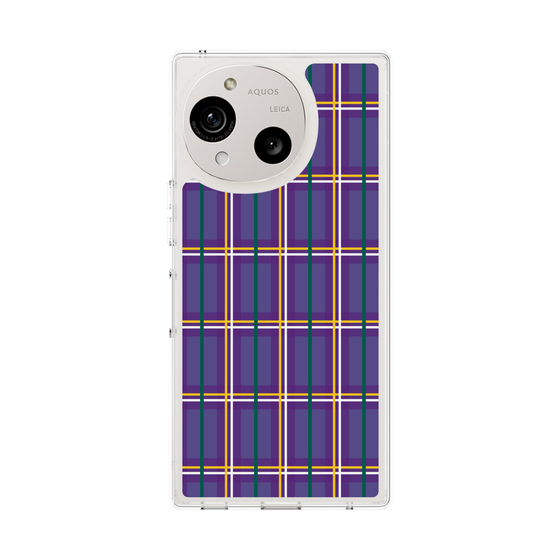 スリムプロテクションケース［ Tartan Check - Purple ］