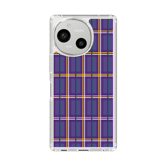 スリムプロテクションケース［ Tartan Check - Purple ］