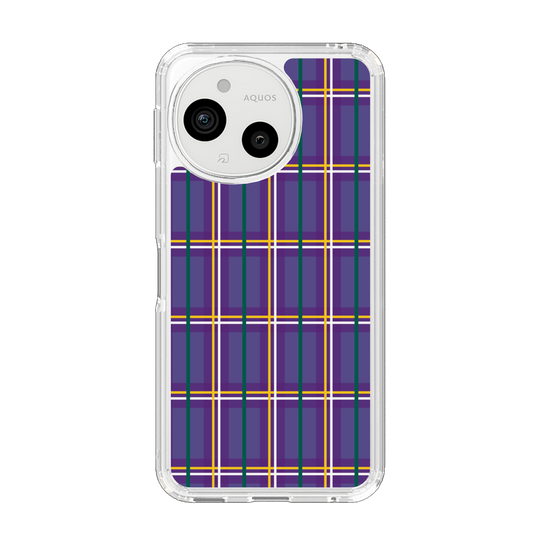 スリムプロテクションケース［ Tartan Check - Purple ］