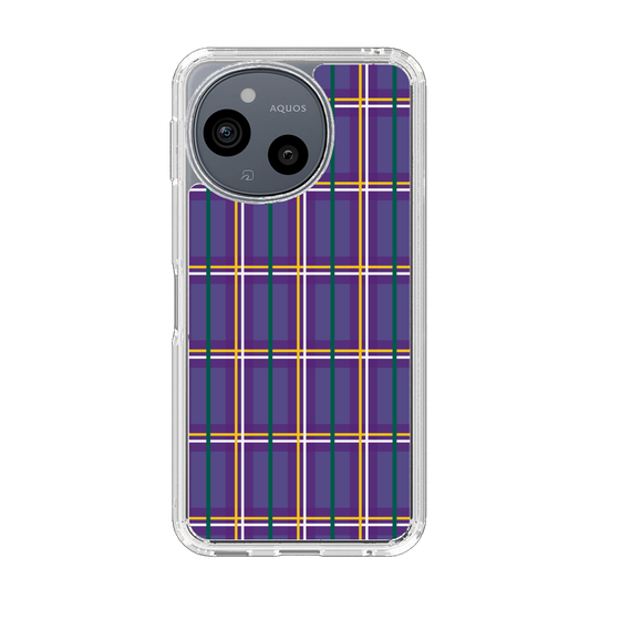 スリムプロテクションケース［ Tartan Check - Purple ］