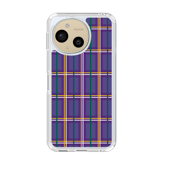 スリムプロテクションケース［ Tartan Check - Purple ］