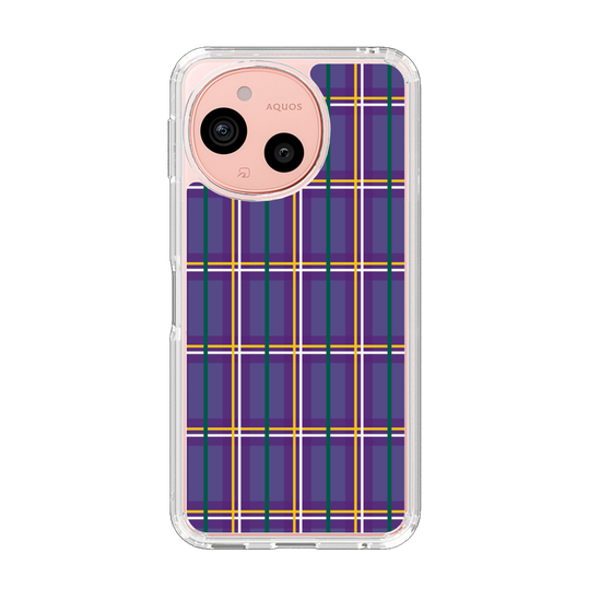 スリムプロテクションケース［ Tartan Check - Purple ］
