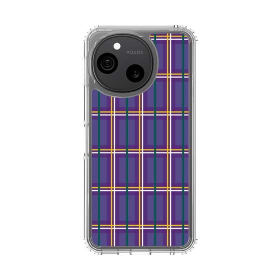 スリムプロテクションケース［ Tartan Check - Purple ］