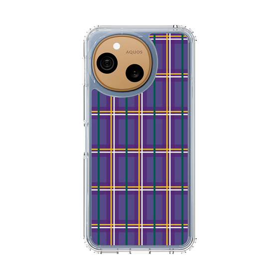 スリムプロテクションケース［ Tartan Check - Purple ］