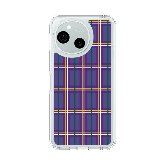 スリムプロテクションケース［ Tartan Check - Purple ］