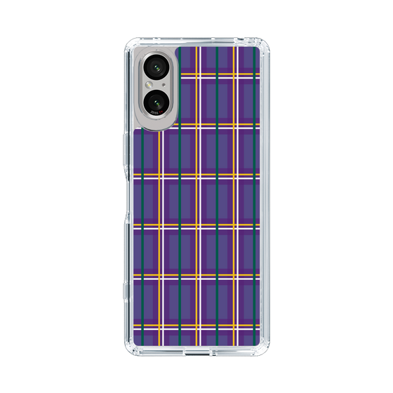 スリムプロテクションケース［ Tartan Check - Purple ］