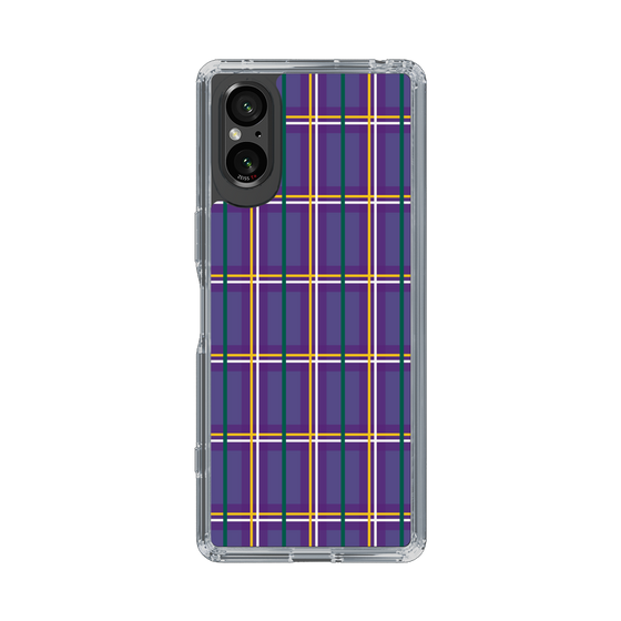 スリムプロテクションケース［ Tartan Check - Purple ］