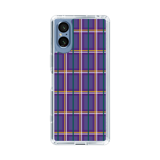 スリムプロテクションケース［ Tartan Check - Purple ］