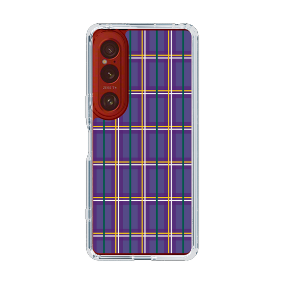 スリムプロテクションケース［ Tartan Check - Purple ］