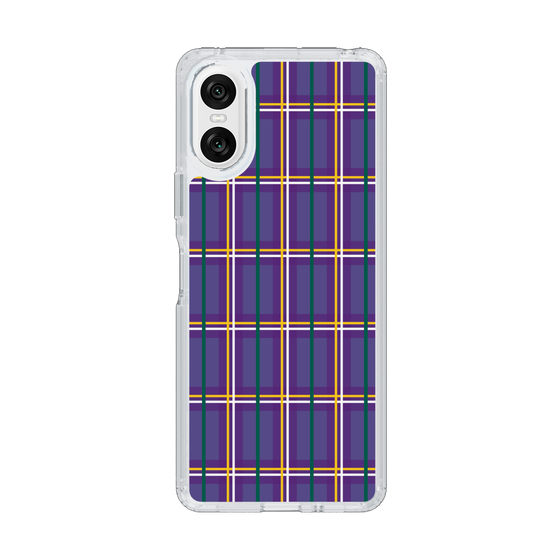 スリムプロテクションケース［ Tartan Check - Purple ］