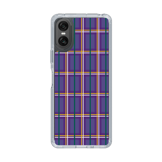 スリムプロテクションケース［ Tartan Check - Purple ］