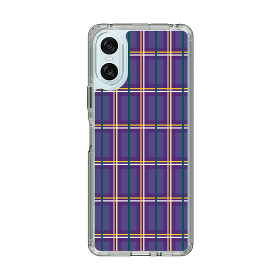 スリムプロテクションケース［ Tartan Check - Purple ］