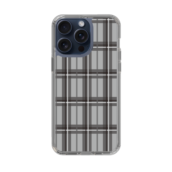 スリムプロテクションケース［ Tartan Check - Gray ］