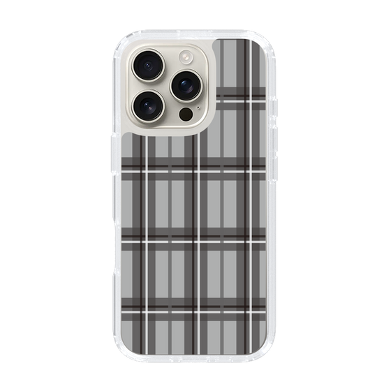 スリムプロテクションケース［ Tartan Check - Gray ］