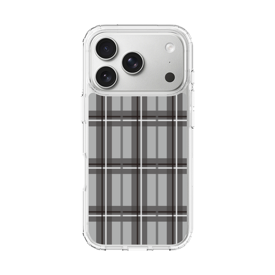 スリムプロテクションケース［ Tartan Check - Gray ］
