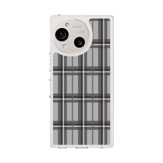 スリムプロテクションケース［ Tartan Check - Gray ］