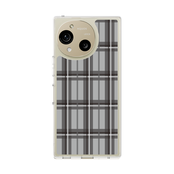 スリムプロテクションケース［ Tartan Check - Gray ］