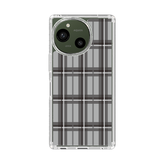 スリムプロテクションケース［ Tartan Check - Gray ］