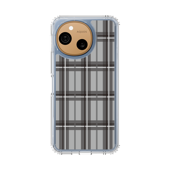 スリムプロテクションケース［ Tartan Check - Gray ］