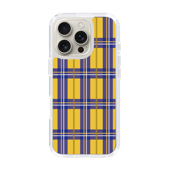 スリムプロテクションケース［ Tartan Check - Yellow ］