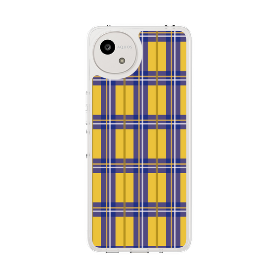 スリムプロテクションケース［ Tartan Check - Yellow ］