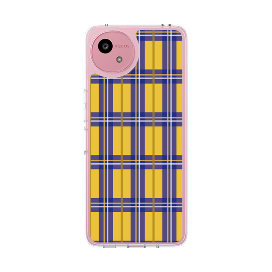 スリムプロテクションケース［ Tartan Check - Yellow ］