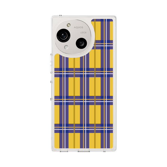 スリムプロテクションケース［ Tartan Check - Yellow ］