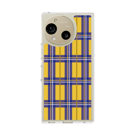 スリムプロテクションケース［ Tartan Check - Yellow ］