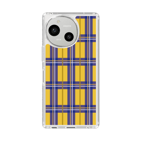 スリムプロテクションケース［ Tartan Check - Yellow ］