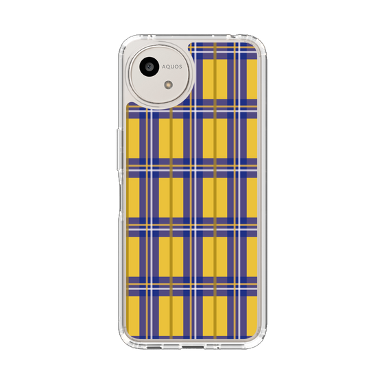 スリムプロテクションケース［ Tartan Check - Yellow ］