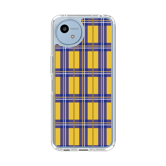 スリムプロテクションケース［ Tartan Check - Yellow ］