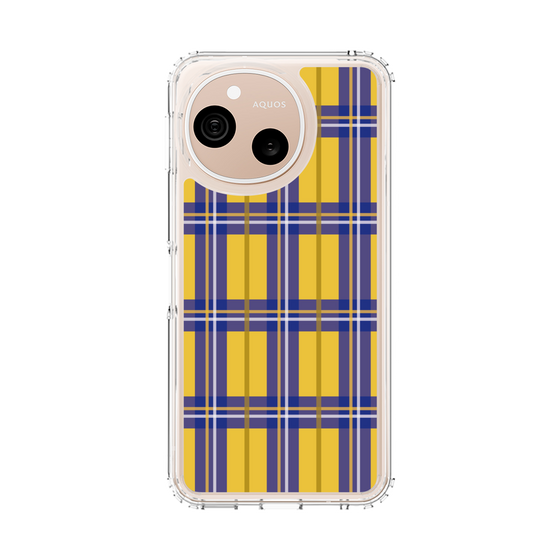 スリムプロテクションケース［ Tartan Check - Yellow ］