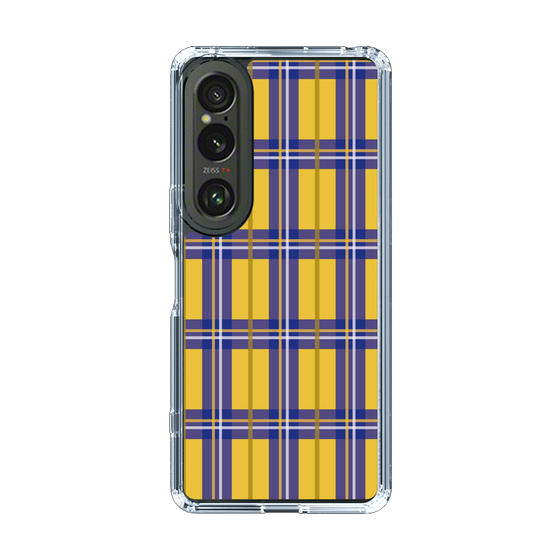 スリムプロテクションケース［ Tartan Check - Yellow ］