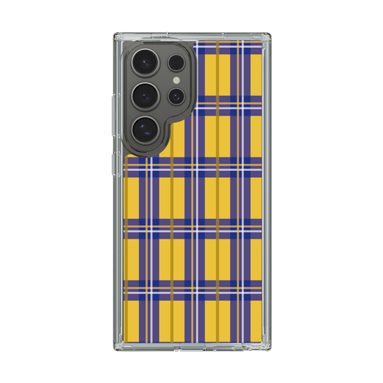 スリムプロテクションケース［ Tartan Check - Yellow ］