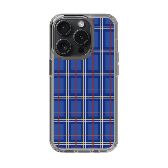 スリムプロテクションケース［ Tartan Check - Blue ］