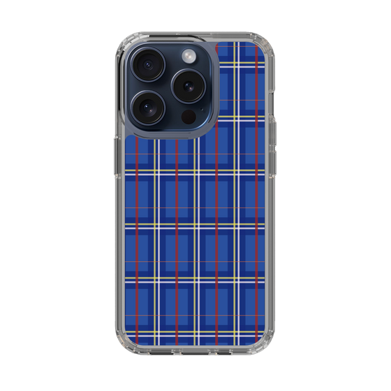 スリムプロテクションケース［ Tartan Check - Blue ］