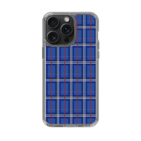 スリムプロテクションケース［ Tartan Check - Blue ］