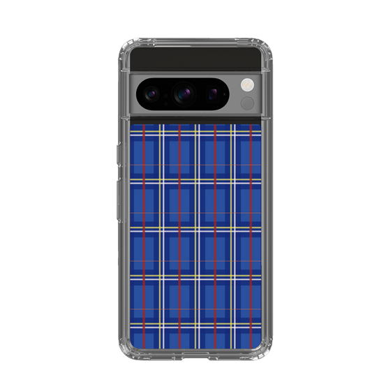 スリムプロテクションケース［ Tartan Check - Blue ］