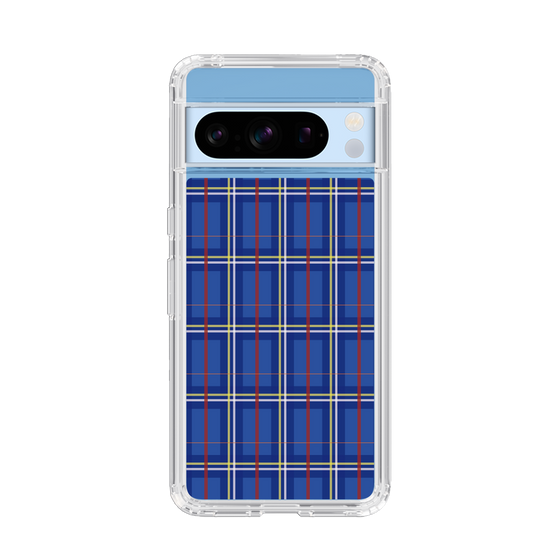 スリムプロテクションケース［ Tartan Check - Blue ］