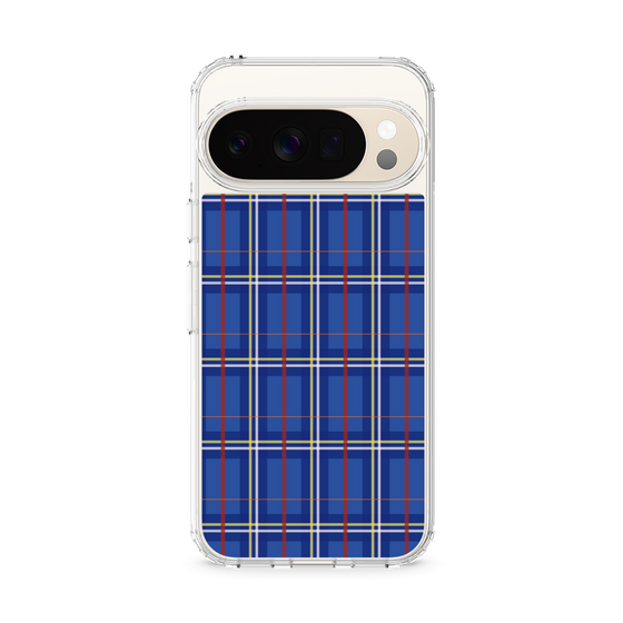 スリムプロテクションケース［ Tartan Check - Blue ］