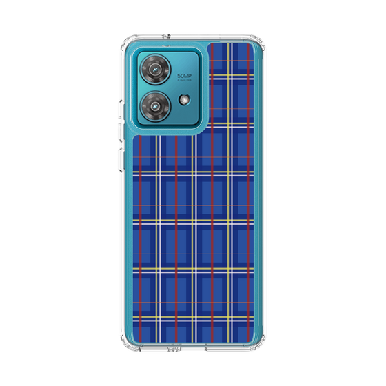 スリムプロテクションケース［ Tartan Check - Blue ］