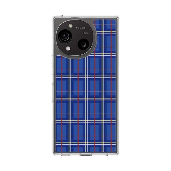 スリムプロテクションケース［ Tartan Check - Blue ］