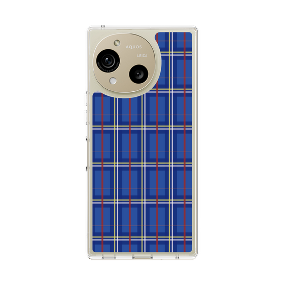 スリムプロテクションケース［ Tartan Check - Blue ］