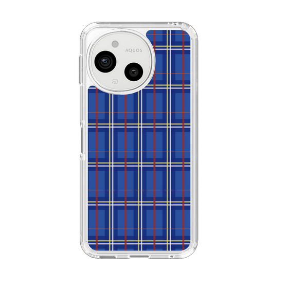 スリムプロテクションケース［ Tartan Check - Blue ］