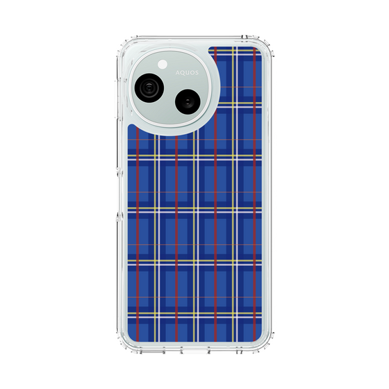 スリムプロテクションケース［ Tartan Check - Blue ］