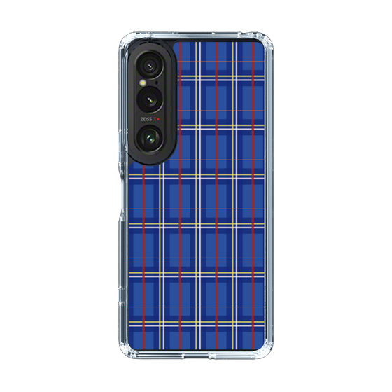 スリムプロテクションケース［ Tartan Check - Blue ］