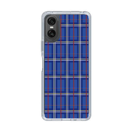 スリムプロテクションケース［ Tartan Check - Blue ］