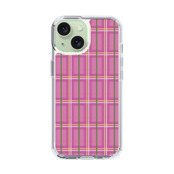 スリムプロテクションケース［ Tartan Check - Pink ］