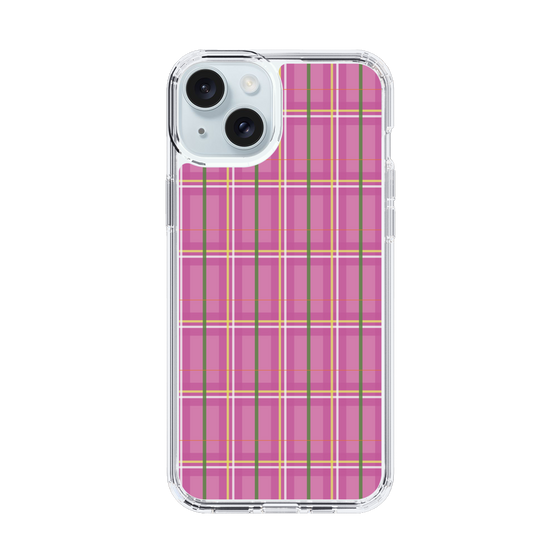 スリムプロテクションケース［ Tartan Check - Pink ］